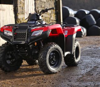Red Honda quad bike