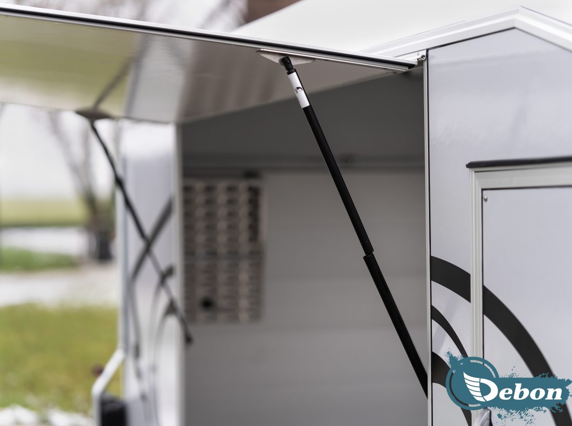 Gull Wings open on a Debon C1000 Car Transporter