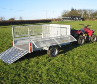 CLH Livestock Mesh Drop Side Trailer