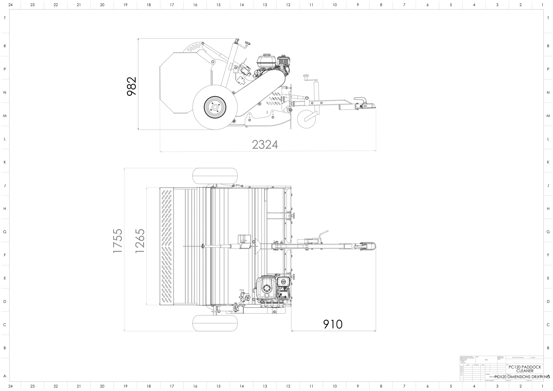 Chapman PC120 Paddock Cleaner - Image 3