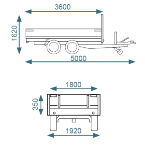 Debon PW3.6 Three Way Tipper Trailer - Image 7