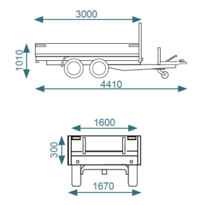 Debon PW1.2 Rear Tipper Trailer - Image 9