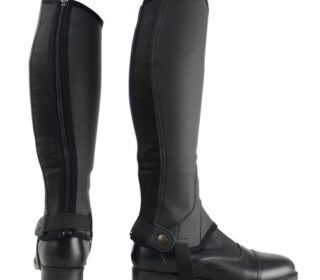 Hy Equestrian Childrens Synthetic Chaps Black