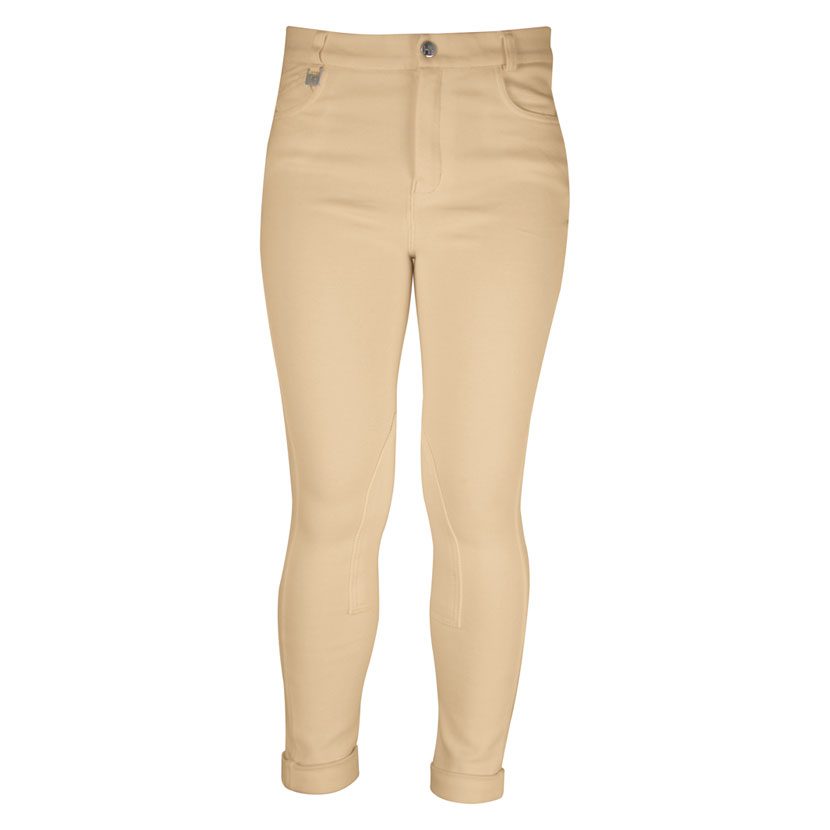 Hy Equestrian Melton Jodphurs Junior Beige - Image 4