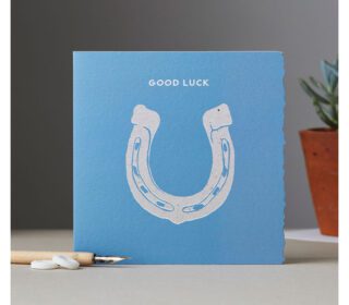Deckled Edge Colour Block Pony Card