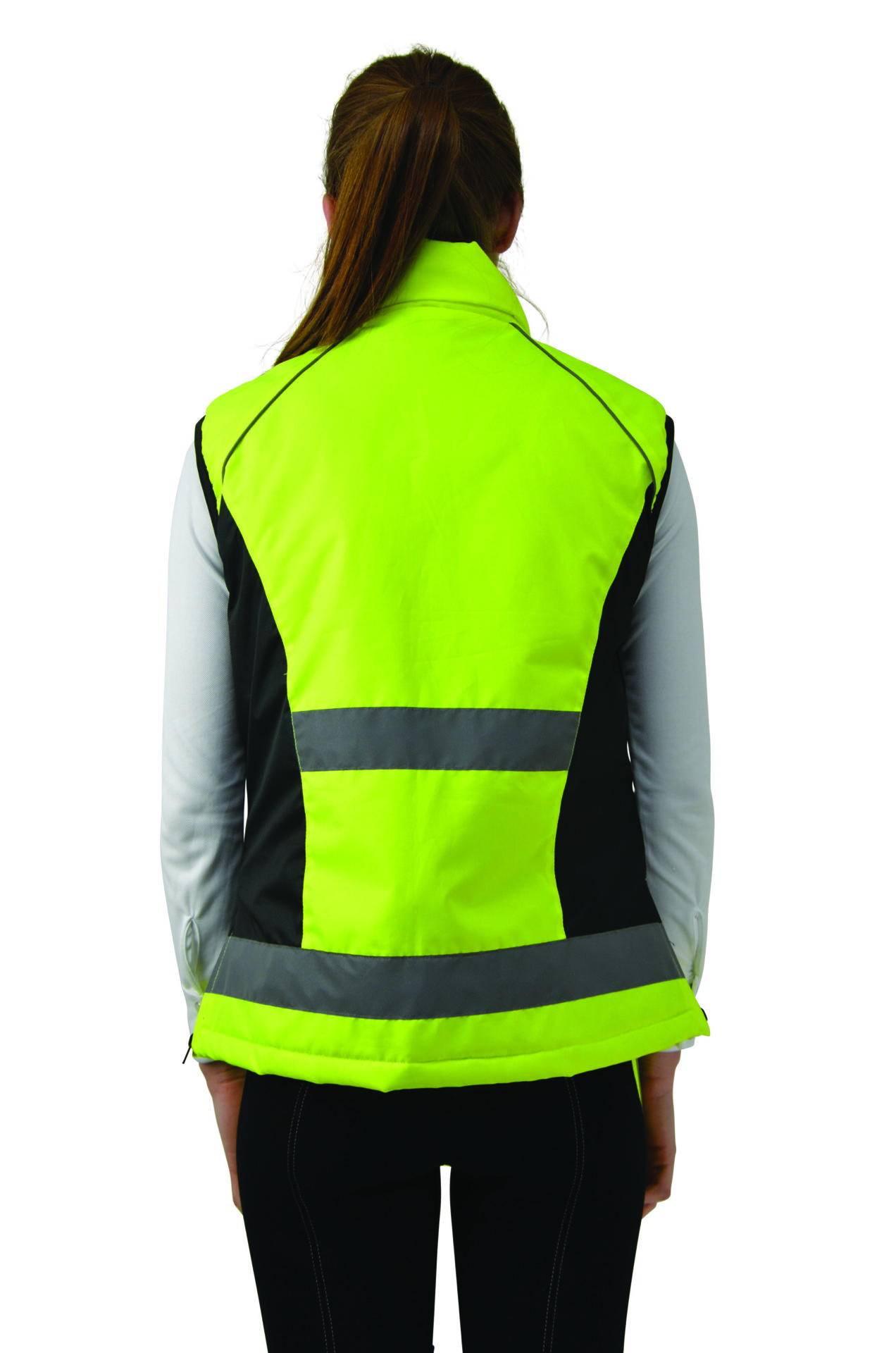 Hy Equestrian Hyviz Padded Gillet Yellow - Image 3