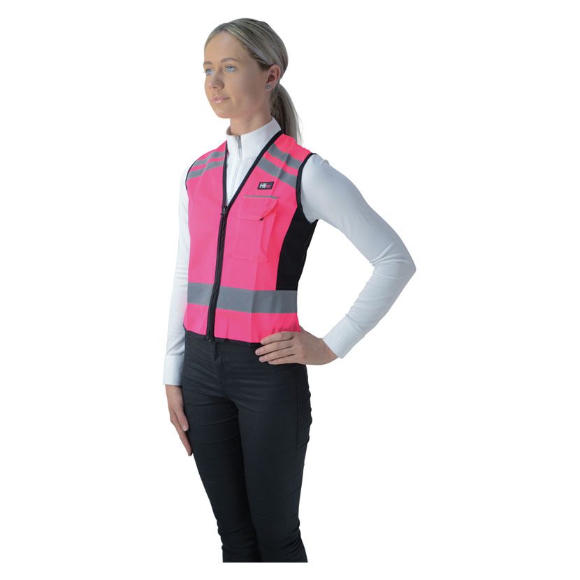 Hy Equestrian Hyviz Vest Pink - Image 4