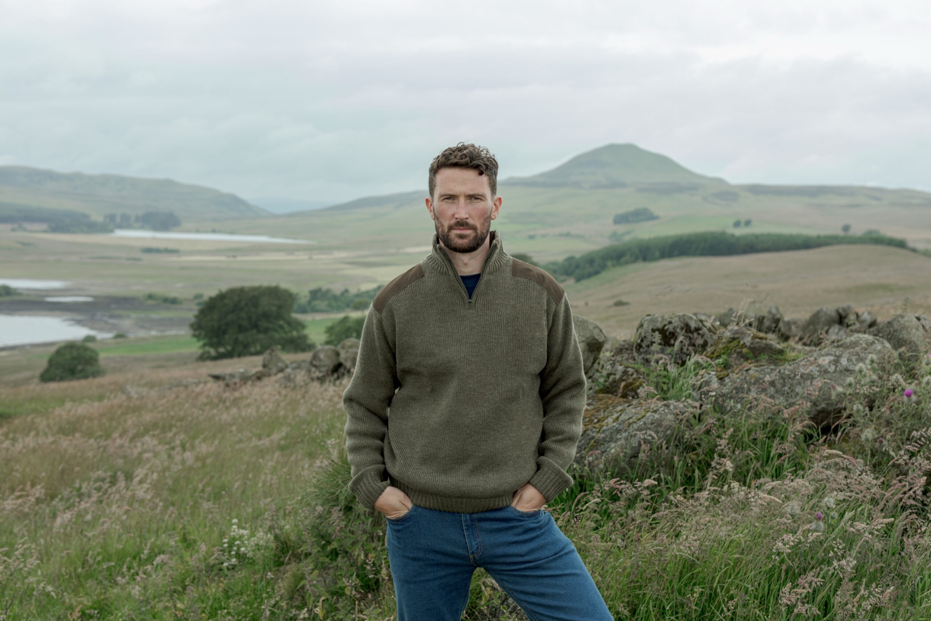 Hoggs of Fife Hebrides Zip Pullover - Image 2