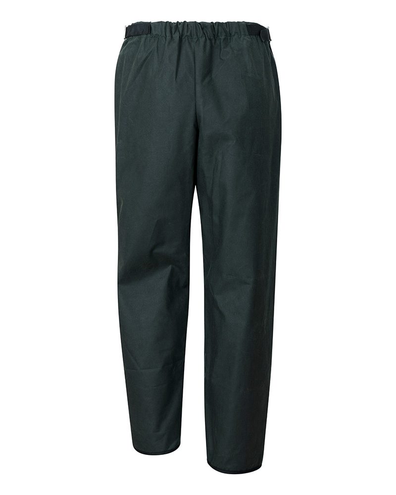 Hoggs of Fife Waxed Overtrousers Olive - Image 3