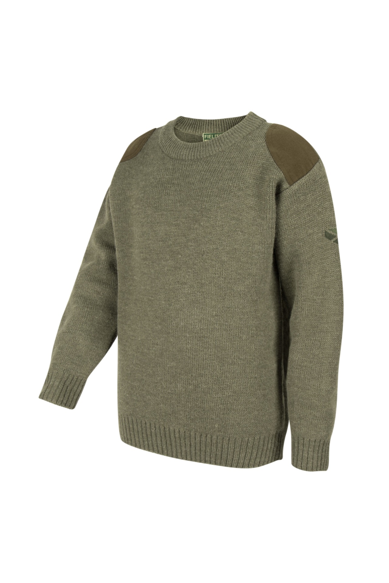 Hoggs of Fife Melrose Pullover Green Junior - Image 4