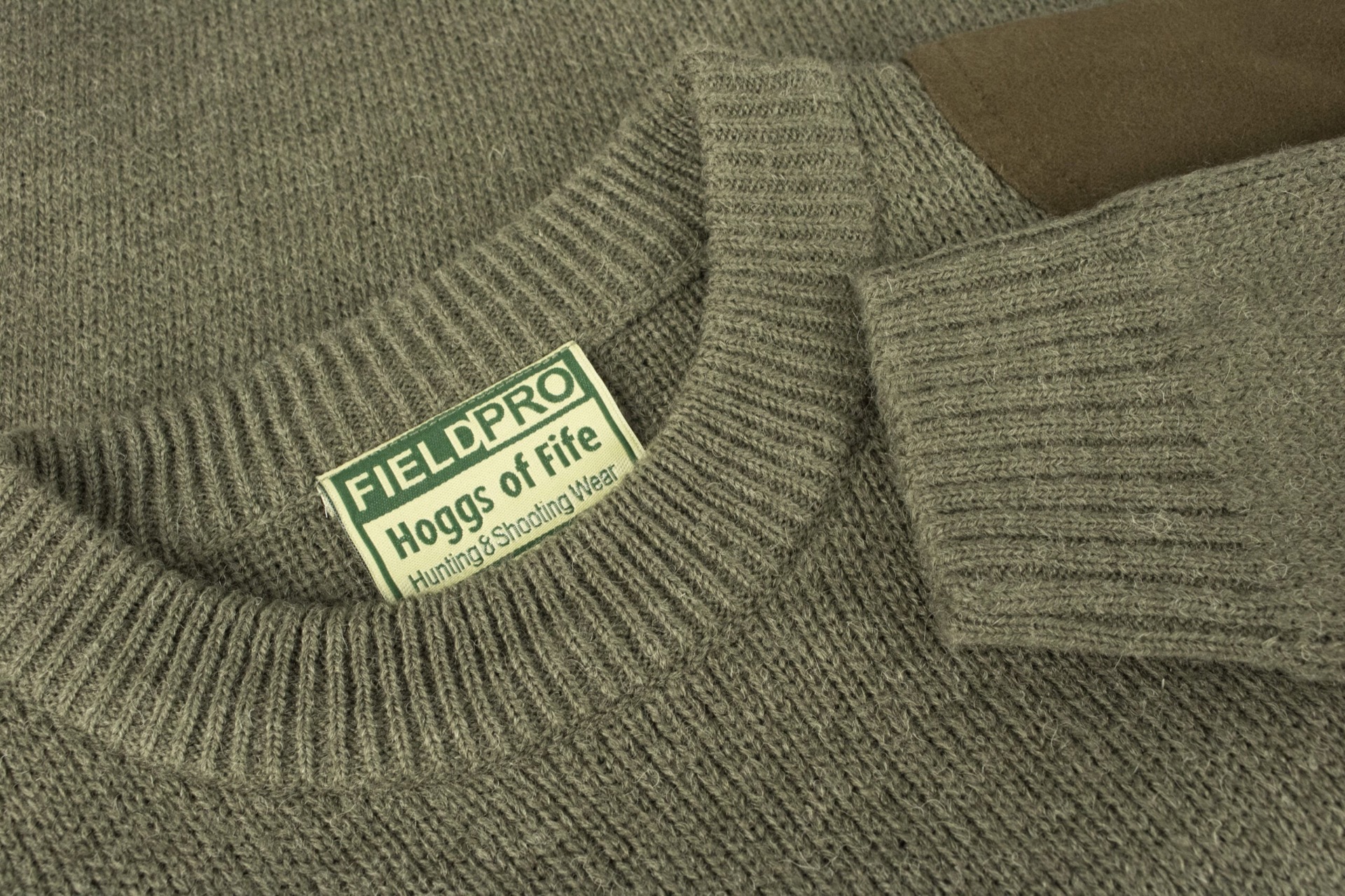 Hoggs of Fife Melrose Pullover Green Junior - Image 2
