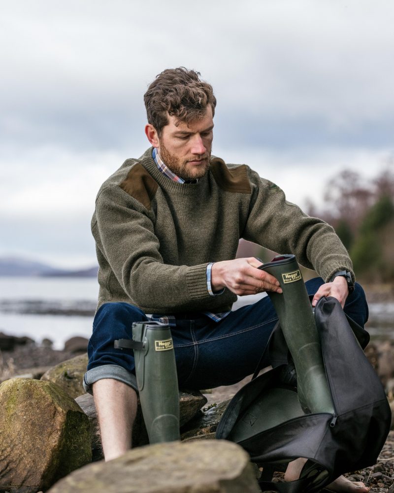 Hoggs of Fife Melrose Hunting Pullover Green - Image 2