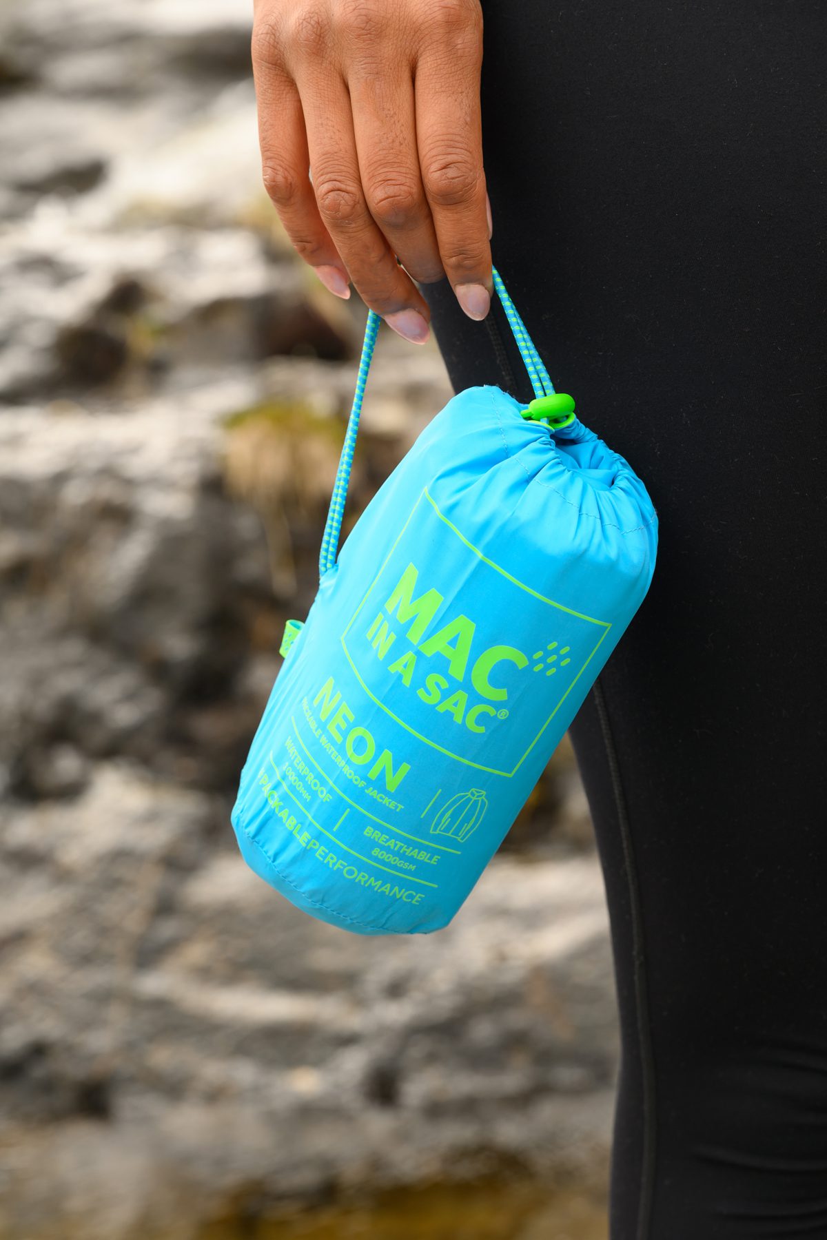Mac In A Sac Origin II Jacket Neon Blue - Image 9