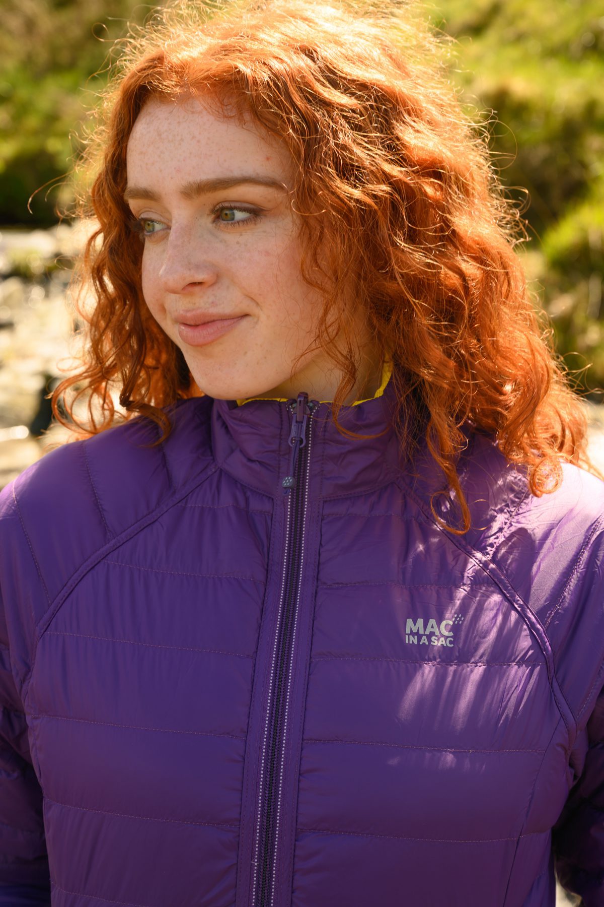Mac In A Sac Polar Down Jacket Yellow And Grape - Image 4