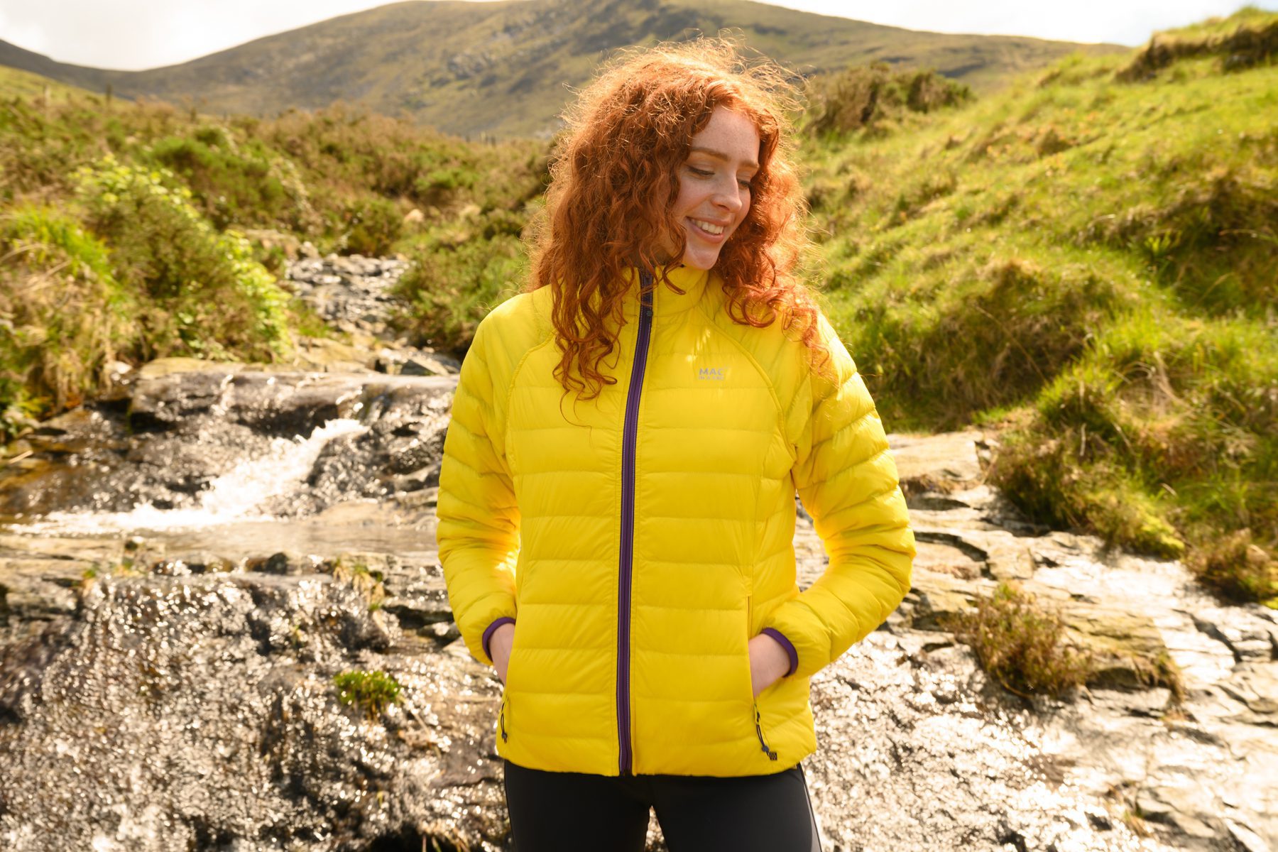 Mac In A Sac Polar Down Jacket Yellow And Grape - Image 3