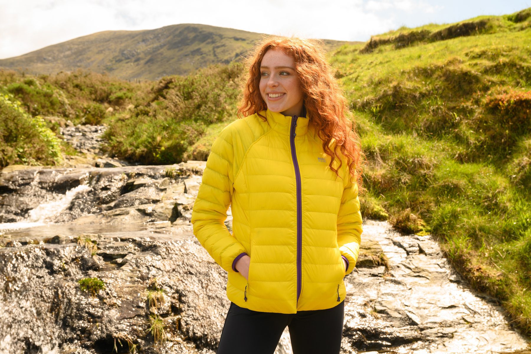 Mac In A Sac Polar Down Jacket Yellow And Grape - Image 9