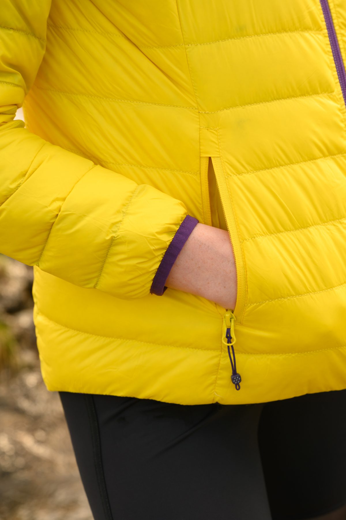 Mac In A Sac Polar Down Jacket Yellow And Grape - Image 8