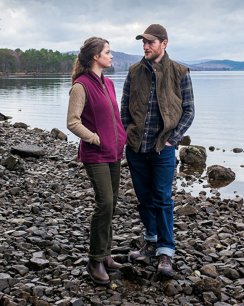 Hoggs of Fife Stenton Ladies Gilet Merlot - Image 2