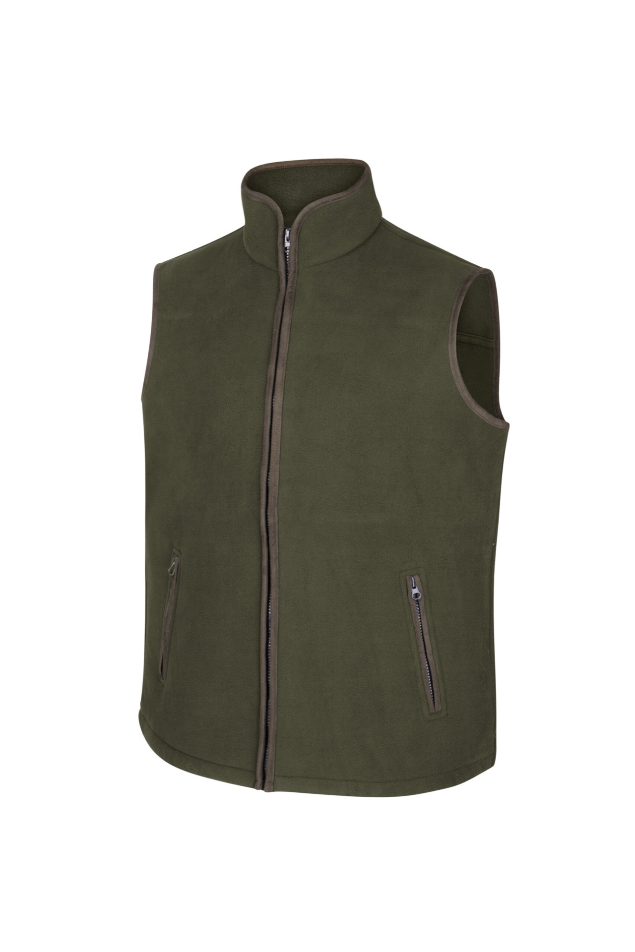 Hoggs of Fife Woodhall Fleece Gilet Green - Image 6