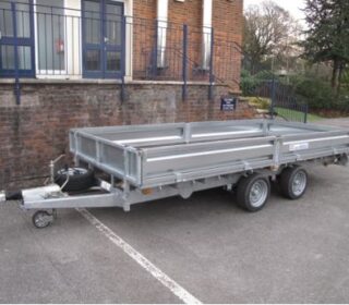 Indespension Braked 16'x6'6" Twin Axle Flatbed Trailer