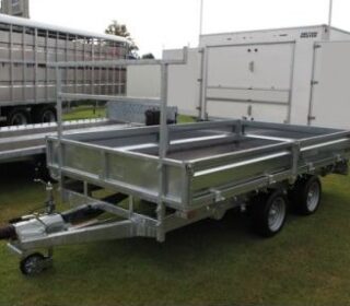 Indespension Braked 10'x5'6" Twin Axle Flatbed Trailer