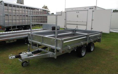 Indespension Braked 10'x5'6" Twin Axle Flatbed Trailer
