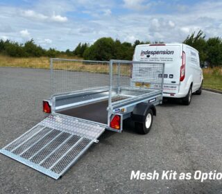 Indespension Unbraked 8'x5' Extended Goods Trailer - With Ramptail