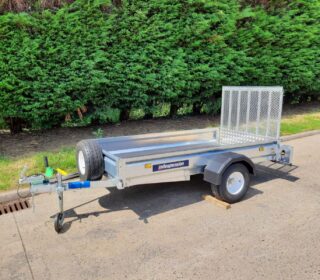 Indespension Unbraked 6'6"x4' Single Axle Goods Trailer With Ramptail