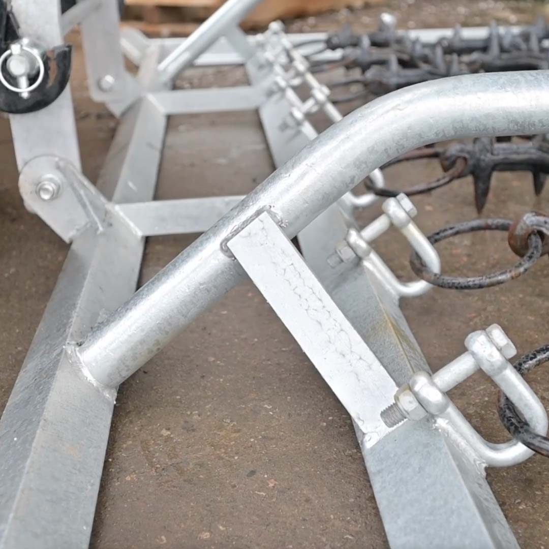 Ritchie 2.2m Mounted Grass Harrow for Compact Tractors - Image 3