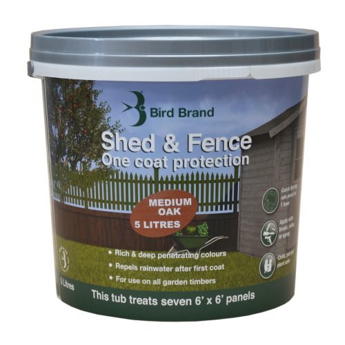 Bird Brand Shed & Fence One Coat Protection 5L - Image 2
