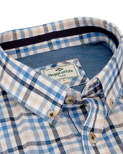 Hoggs of Fife Aberdour Short Sleeve Checked Shirt - Image 5