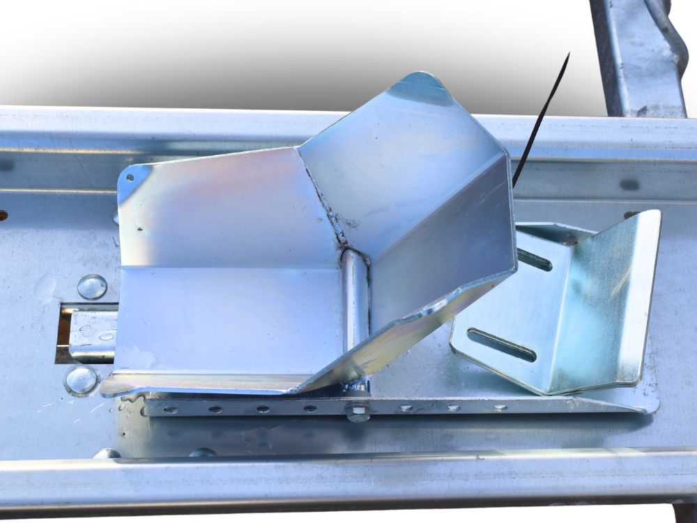 Wheel slot on Debon Moto 2 Double Motorcycle Trailer