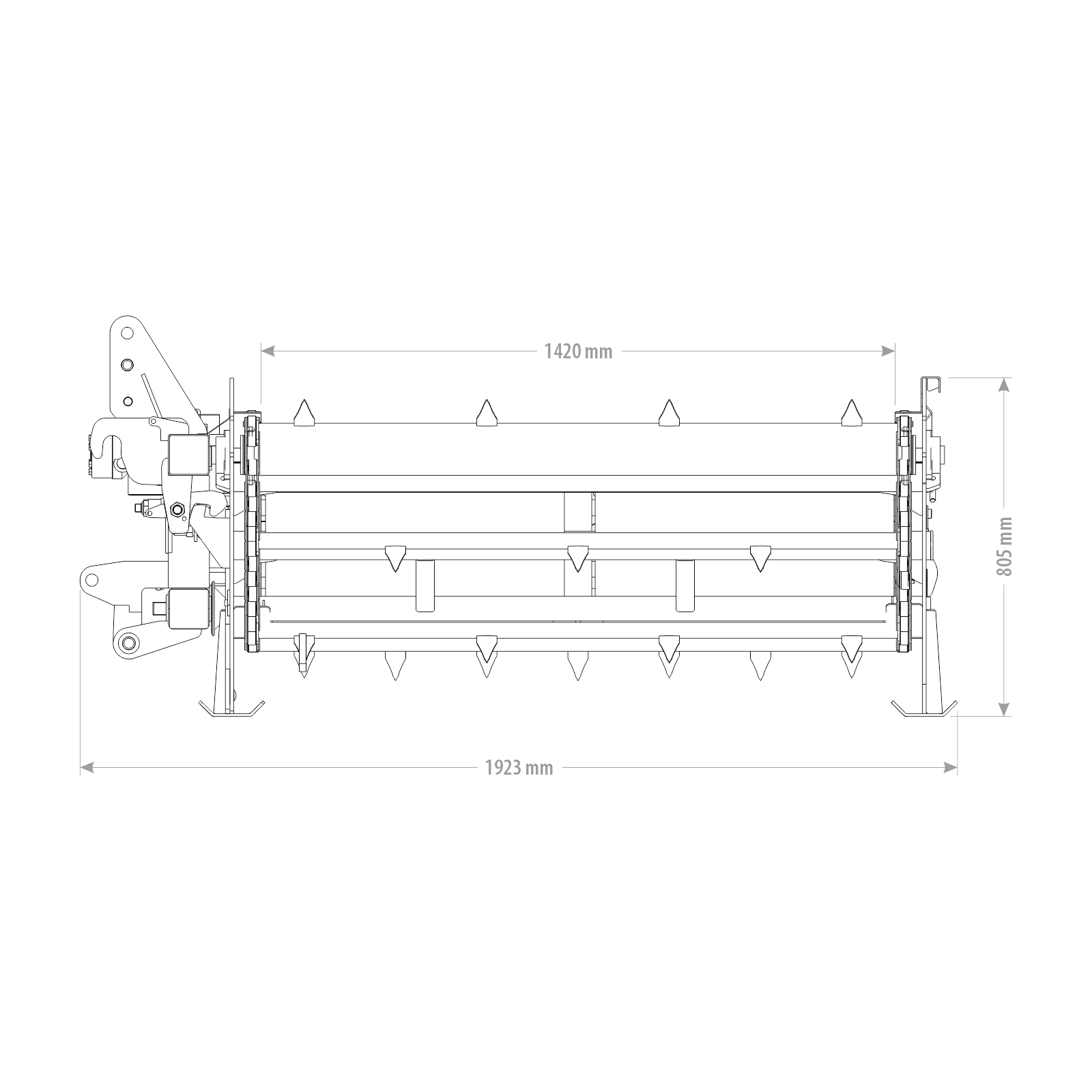 Bale Unroller FK Machinery design drawing