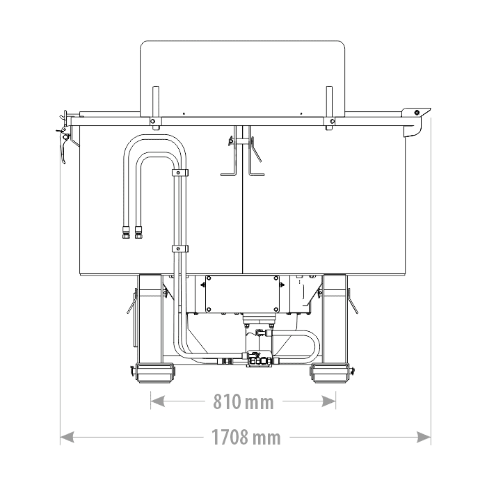 Mixer with hydraulic drive design drawing