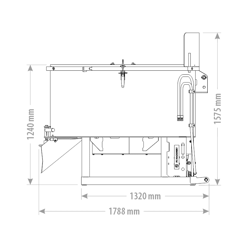Mixer with hydraulic drive design drawing