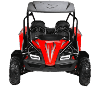 Red Hammerhead GTS150 LE front on