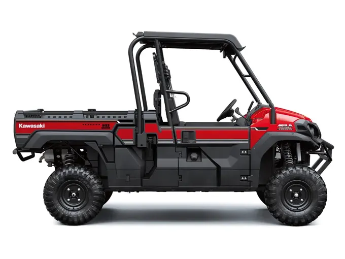 Studio shot of Kawasaki Mule Pro FX UTV