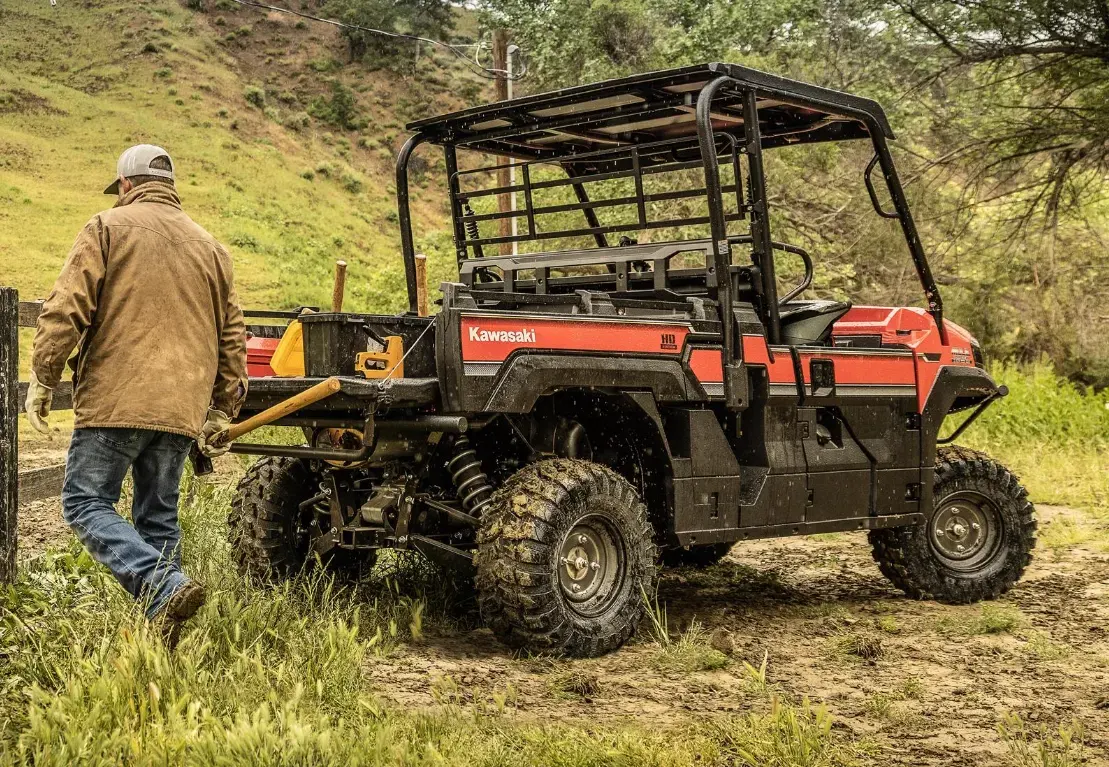 Kawasaki Mule Pro FX UTV assisting a farmer