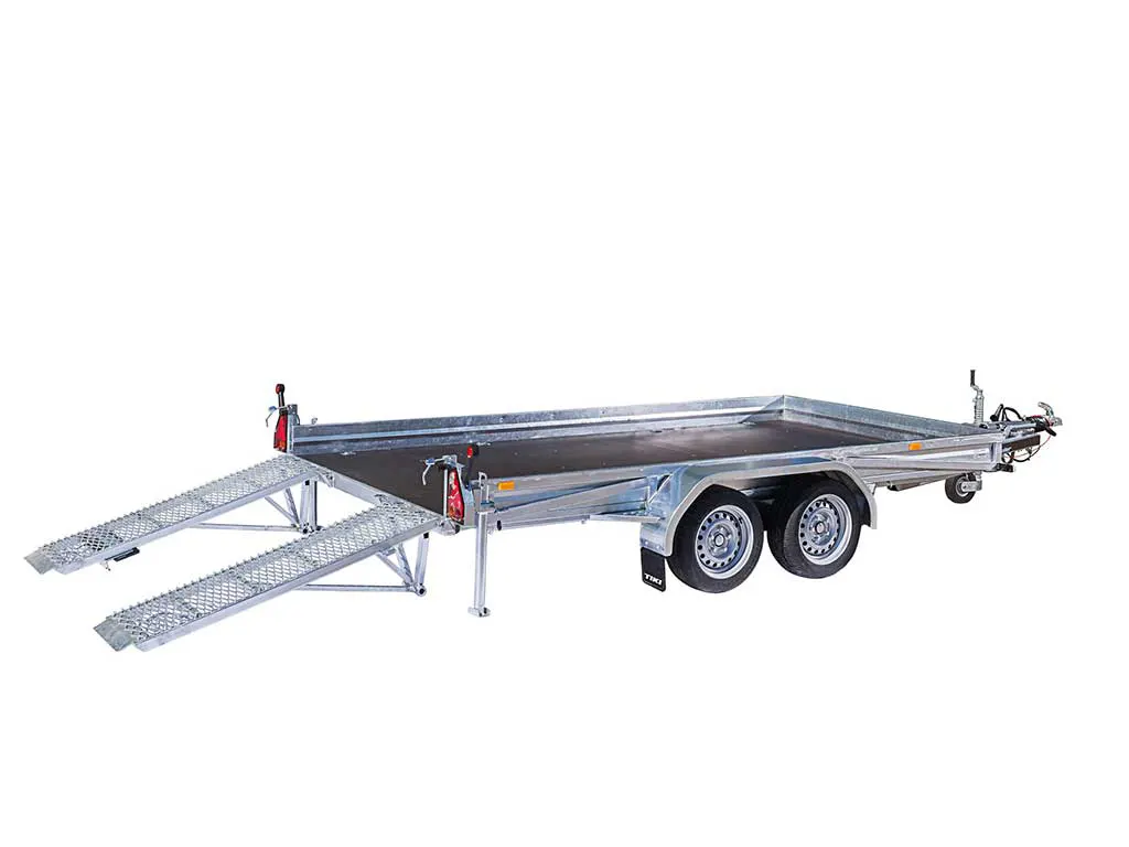 Tiki TP365 DRB Plant Trailer with ramps down