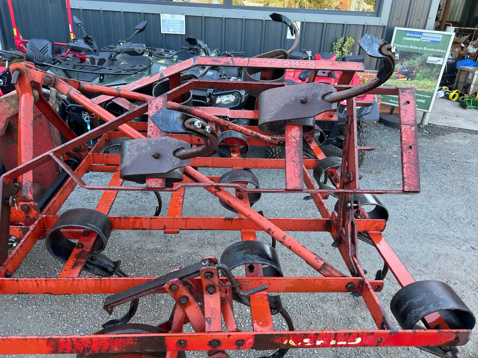 Kongskilde Vibro Flex 4m Manual Folding Cultivator