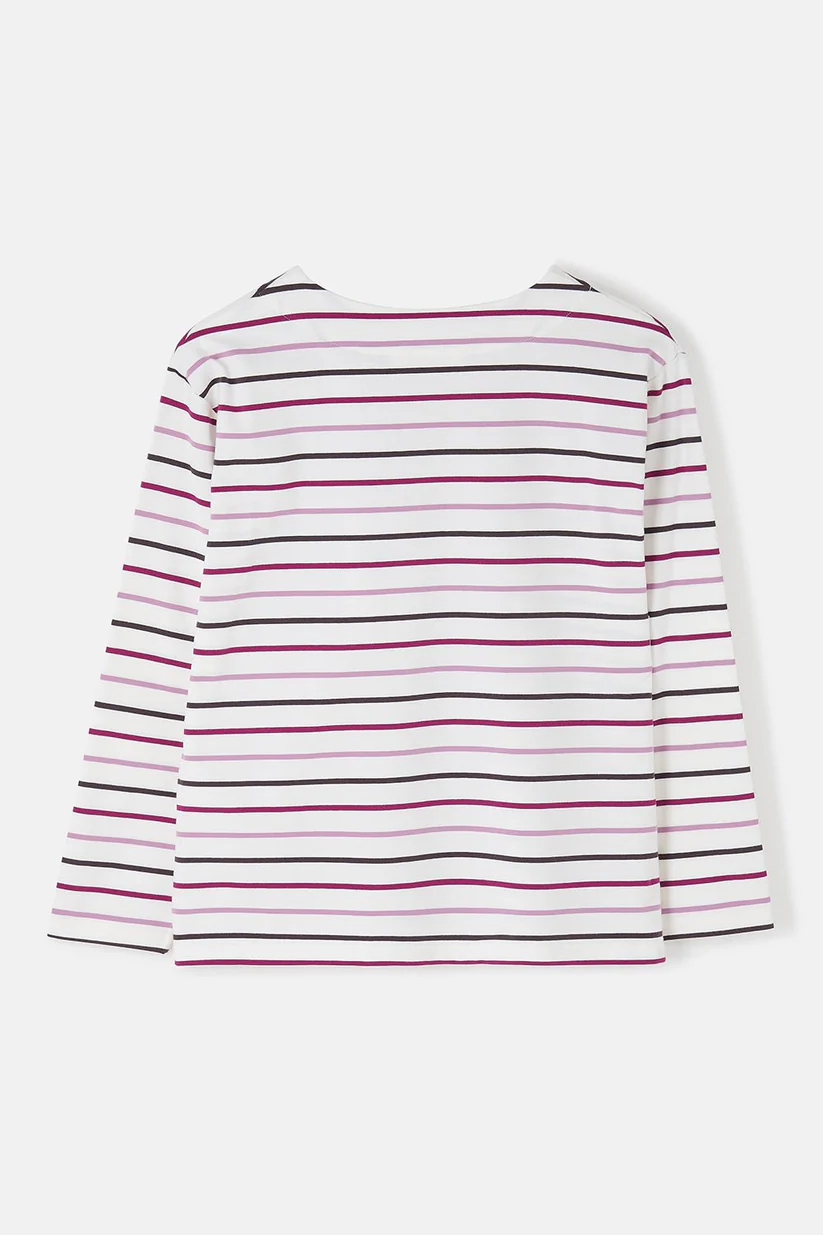 Lighthouse Causeway Top - Cranberry Pink Stripe - Image 8