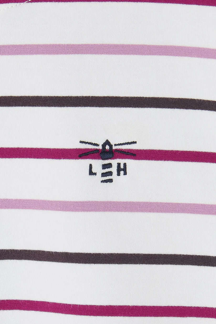 Lighthouse Causeway Top - Cranberry Pink Stripe - Image 9
