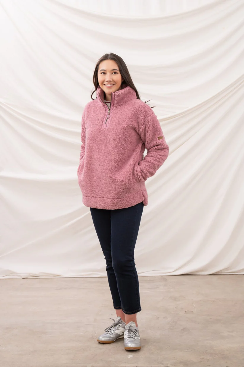 Lighthouse Coast Fleece - Wild Rose - Image 3
