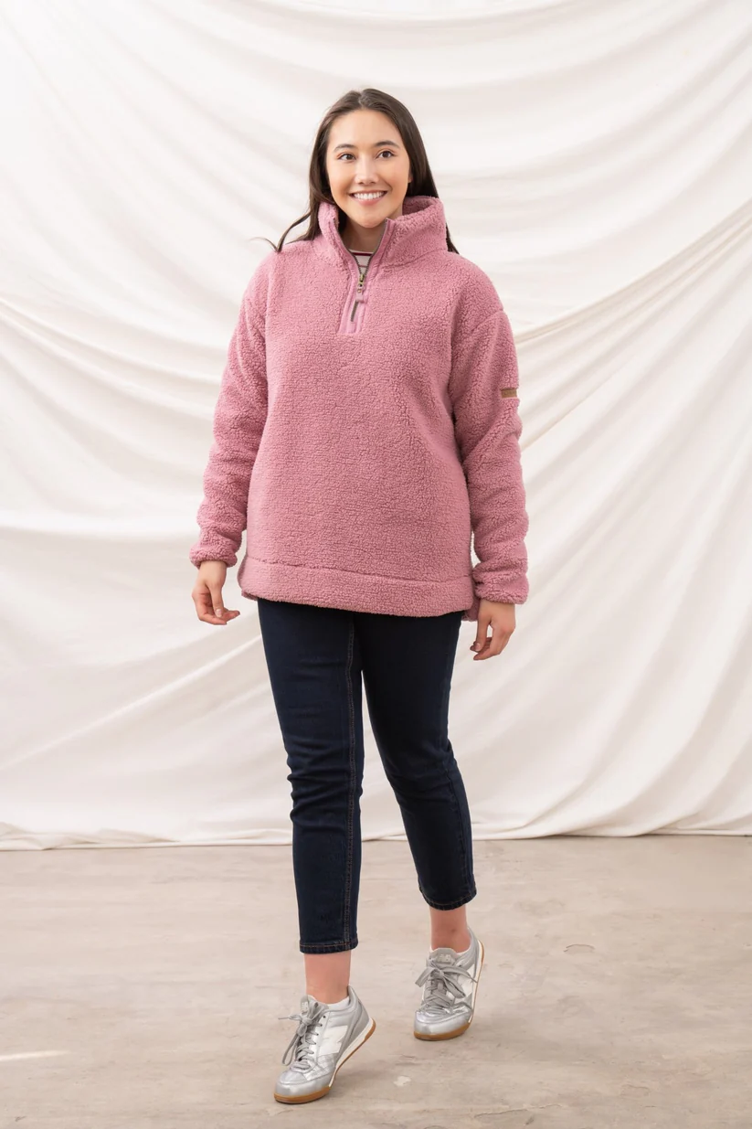 Lighthouse Coast Fleece - Wild Rose - Image 4
