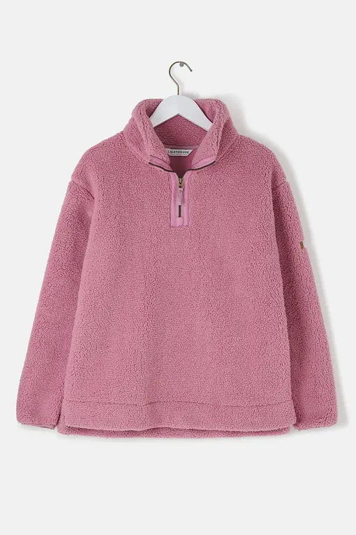 Lighthouse Coast Fleece - Wild Rose