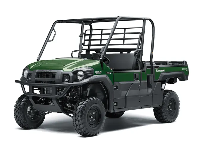 Studio shot of Kawasaki Mule Pro-DX UTV