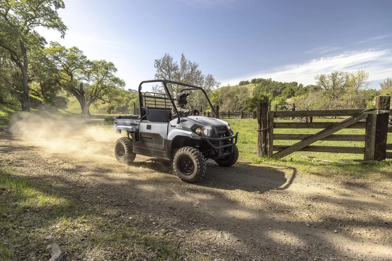 Kawasaki Mule Pro MX driving along a track