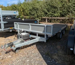 Indespension 12' flat bed trailer