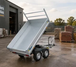 Debon PW 0.2 with trailer tipped