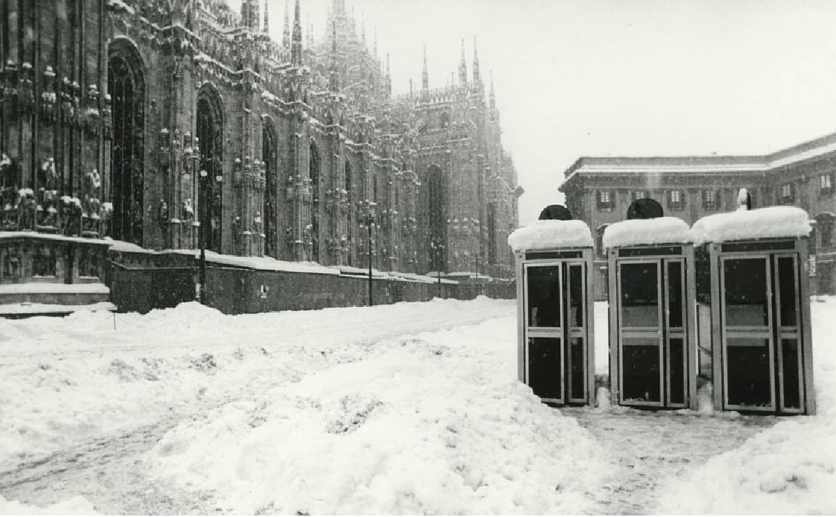 grande nevicata 1985 - La grande neve del febbraio 1985 in Lombardia. Foto di Milano